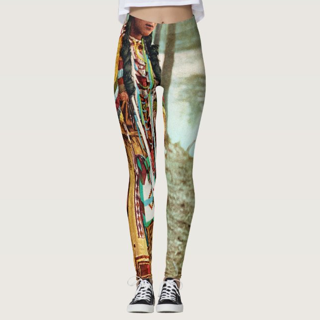 Minnehaha - Indianeramerikaner Hiawatha 1904 Leggings (Vorderseite)