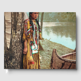 Minnehaha - indianischer Hiawatha 1904 Gästebuch