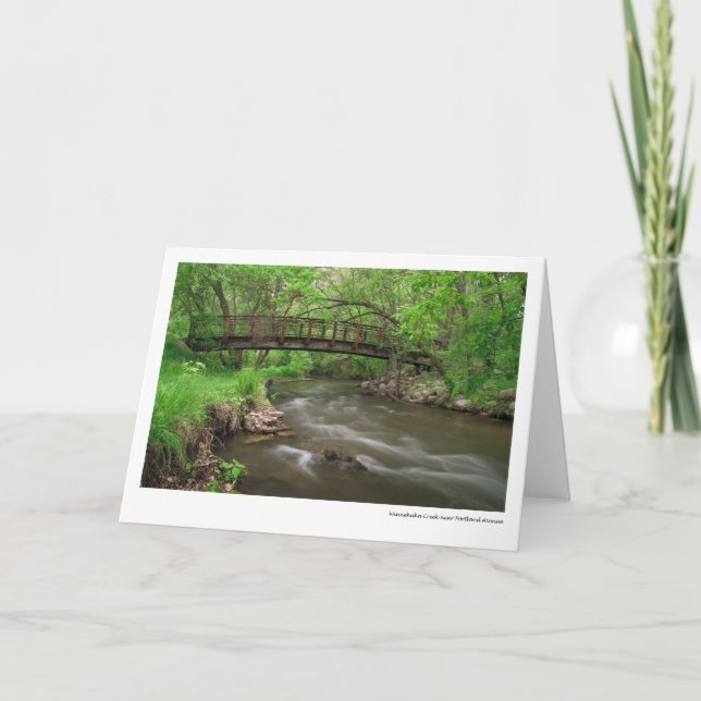 Minnehaha Nebenfluss nahe Portland-Allee Karte (Vorderseite)