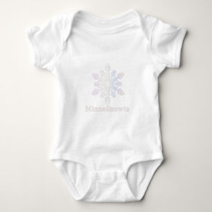 MinneSnowta mit Snowflake Baby Strampler