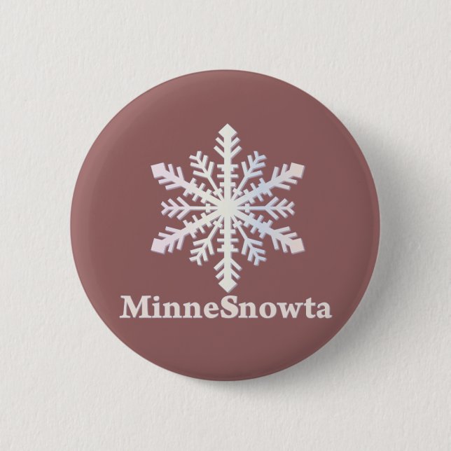MinneSnowta mit Snowflake Button (Vorderseite)