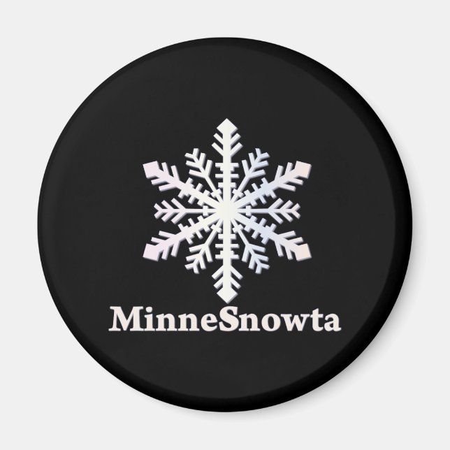 MinneSnowta mit Snowflake Magnet (Vorne)