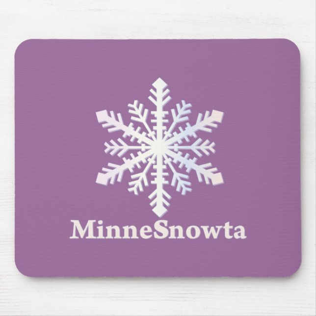 MinneSnowta mit Snowflake Mousepad (Vorne)