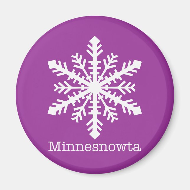 Minnesnowta Snowflake Magnet (Vorne)