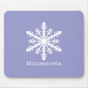 Minnesnowta Snowflake Mousepad