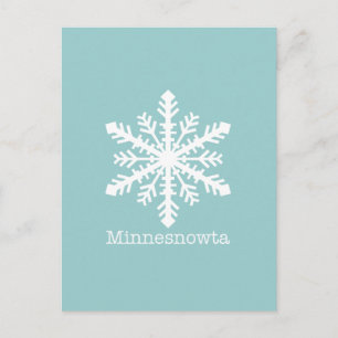 Minnesnowta Snowflake Postkarte