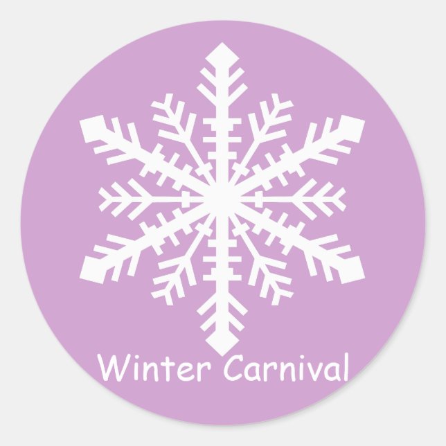 Minnesnowta Snowflake Runder Aufkleber (Vorderseite)