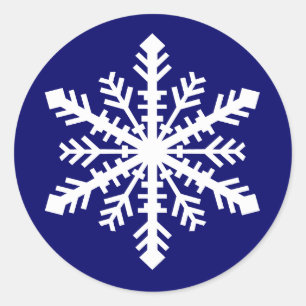 Minnesnowta Snowflake Runder Aufkleber