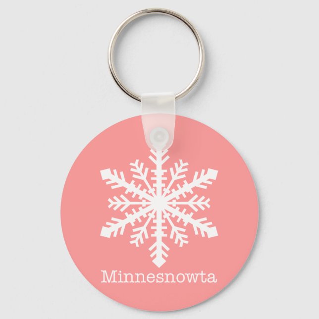 Minnesnowta Snowflake Schlüsselanhänger (Vorderseite)