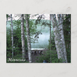 Minnesota am Seeufer Postkarte