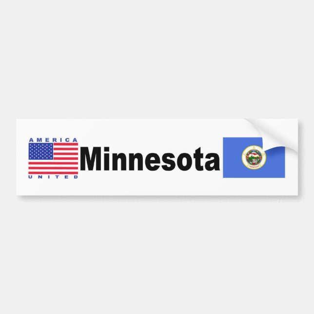 Minnesota Autoaufkleber (Vorne)