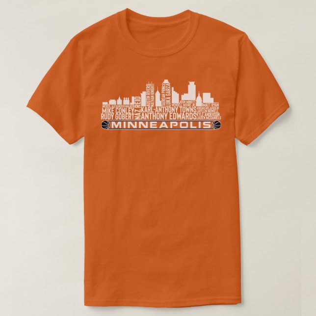 Minnesota Basketball Team 23 Spieler Roster Minnea T-Shirt (Design vorne)