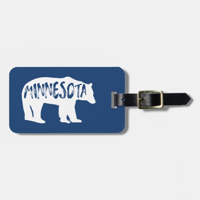 Minnesota Bear Gepäckanhänger (Vorderseite horizontal)