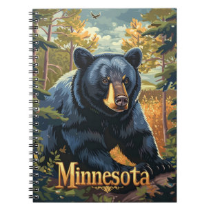 Minnesota Black Bar Notizblock