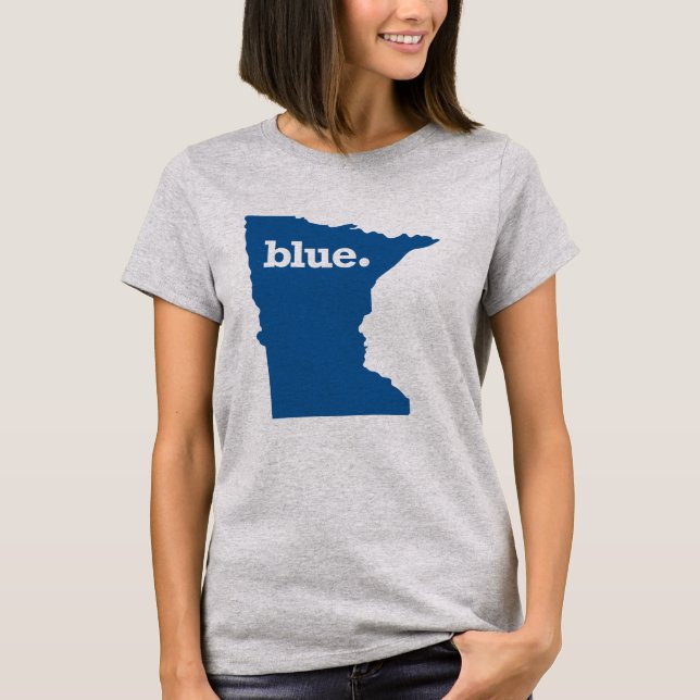 MINNESOTA-BLAU-STAAT T-Shirt (Vorderseite)