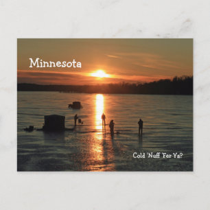 Minnesota "Cold 'Nuff 'Fer 'Ya ?" Carte postale