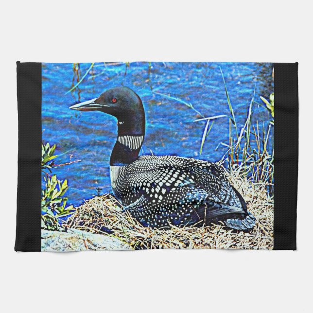Minnesota-CommonLoon Handtuch (Horizontal)