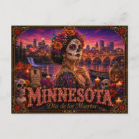 Minnesota Día de los Muertos Retro