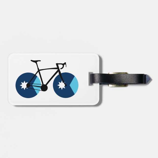 Minnesota Flag Cycling Gepäckanhänger (Rückseite horizontal)