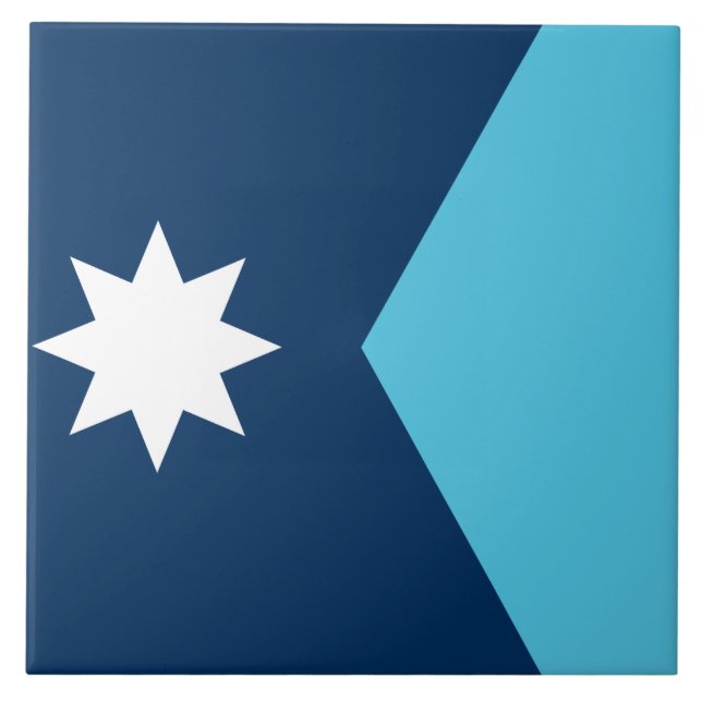 Minnesota Flag Tile Fliese (Vorderseite)