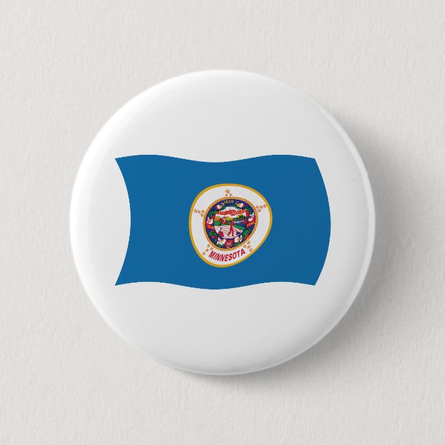 Minnesota-Flagge-Button Button (Vorderseite)