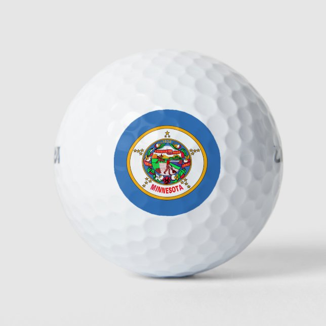 Minnesota-Flagge Golfball (Vorderseite)