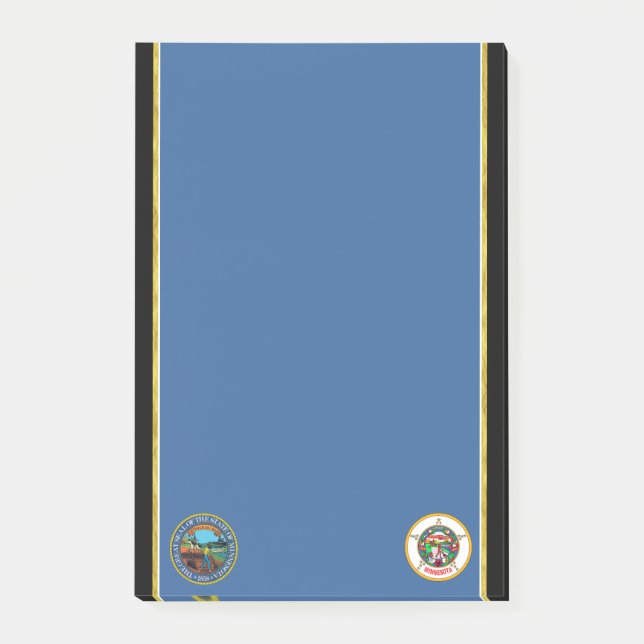 Minnesota-Flagge Post-it Klebezettel (Vorderseite)