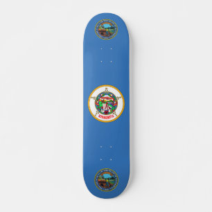 Minnesota-Flagge Skateboard