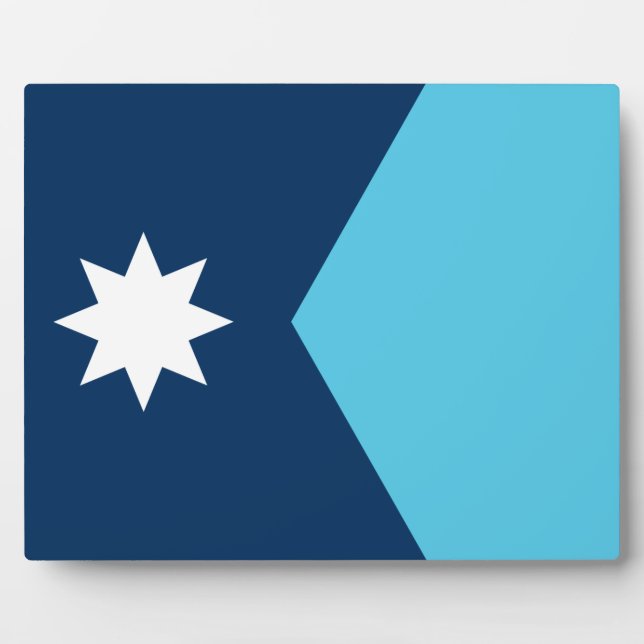 Minnesota-Flaggenplakette Fotoplatte (Vorderseite)