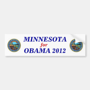 Minnesota für Obamaaufkleber 2012 Autoaufkleber