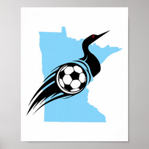Minnesota Fußball Loon  Poster