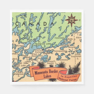 Minnesota-Grenzseen Serviette