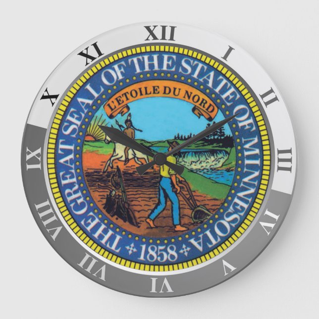 Minnesota Große Wanduhr (Vorderseite)