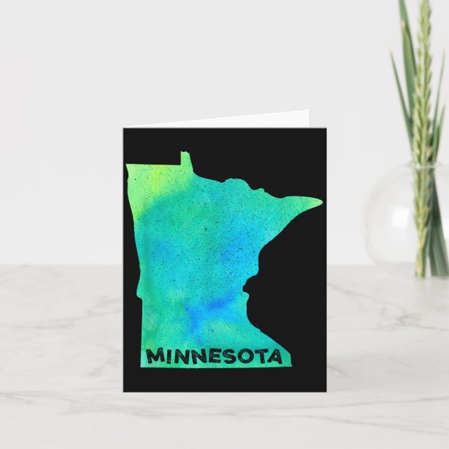 Minnesota Heimatstaat Frauen Männer Kinder Wurzeln Karte (Vorderseite)