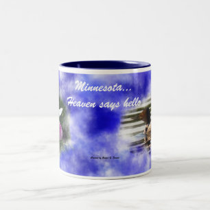 Minnesota… Himmel sagt hallo Zweifarbige Tasse