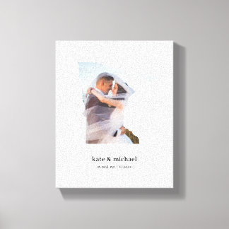 Minnesota Hochzeitstag Leinwand - Weiß