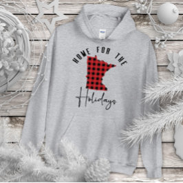 Minnesota Holiday Buffalo Kariert Zuhause Staat Ho Hoodie
