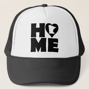 Minnesota Home Heart State Ball Cap Truckerhut Truckerkappe