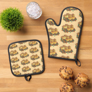 Minnesota Hot Disa Tater Tot Casserole Ofenhandschuh & Topflappen-Set