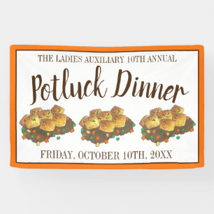 Minnesota Hot Dish Tater Tot Casserole Potluck Banner