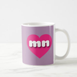 Minnesota Hot rosa heart - I Liebe mn Kaffeetasse