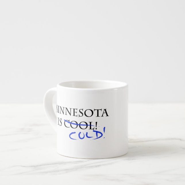 Minnesota ist Cool Espressotasse (Vorderseite Links)
