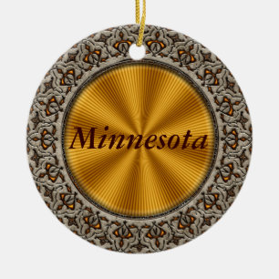 Minnesota Keramik Ornament
