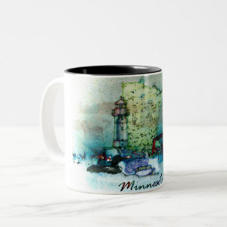 Minnesota-Kunstdesign Zweifarbige Tasse