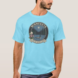 Minnesota Land der 10.000 Seen, Mitternachts-Tauch T-Shirt