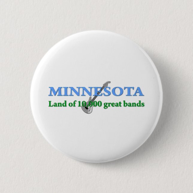 Minnesota - Land mit 10 000 Bands Button (Vorderseite)