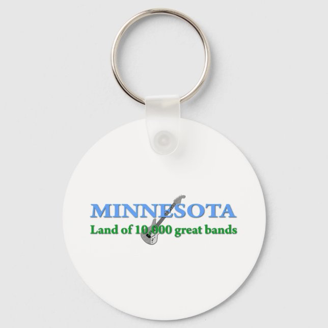 Minnesota - Land mit 10 000 Bands Schlüsselanhänger (Vorderseite)