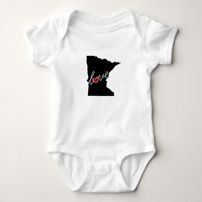 Minnesota-Liebe!  Geschenke für Mangan-Liebhaber Baby Strampler (Vorderseite)