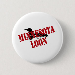 Minnesota Loon Button