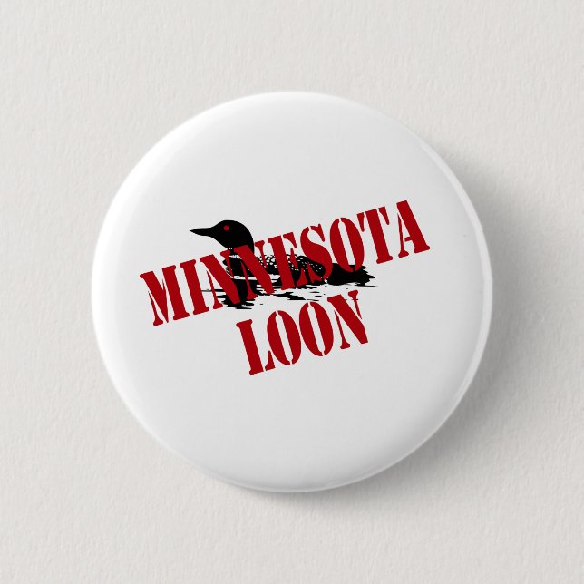 Minnesota Loon Button (Vorderseite)